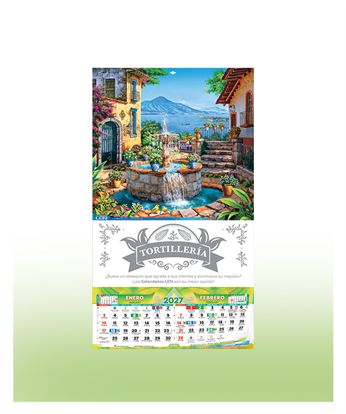 Cartulina-Grande con Santoral Bimestral Serie ji